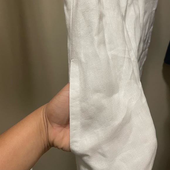 White dress/tunic 100% linen j.McLaughlin - Picture 5 of 6